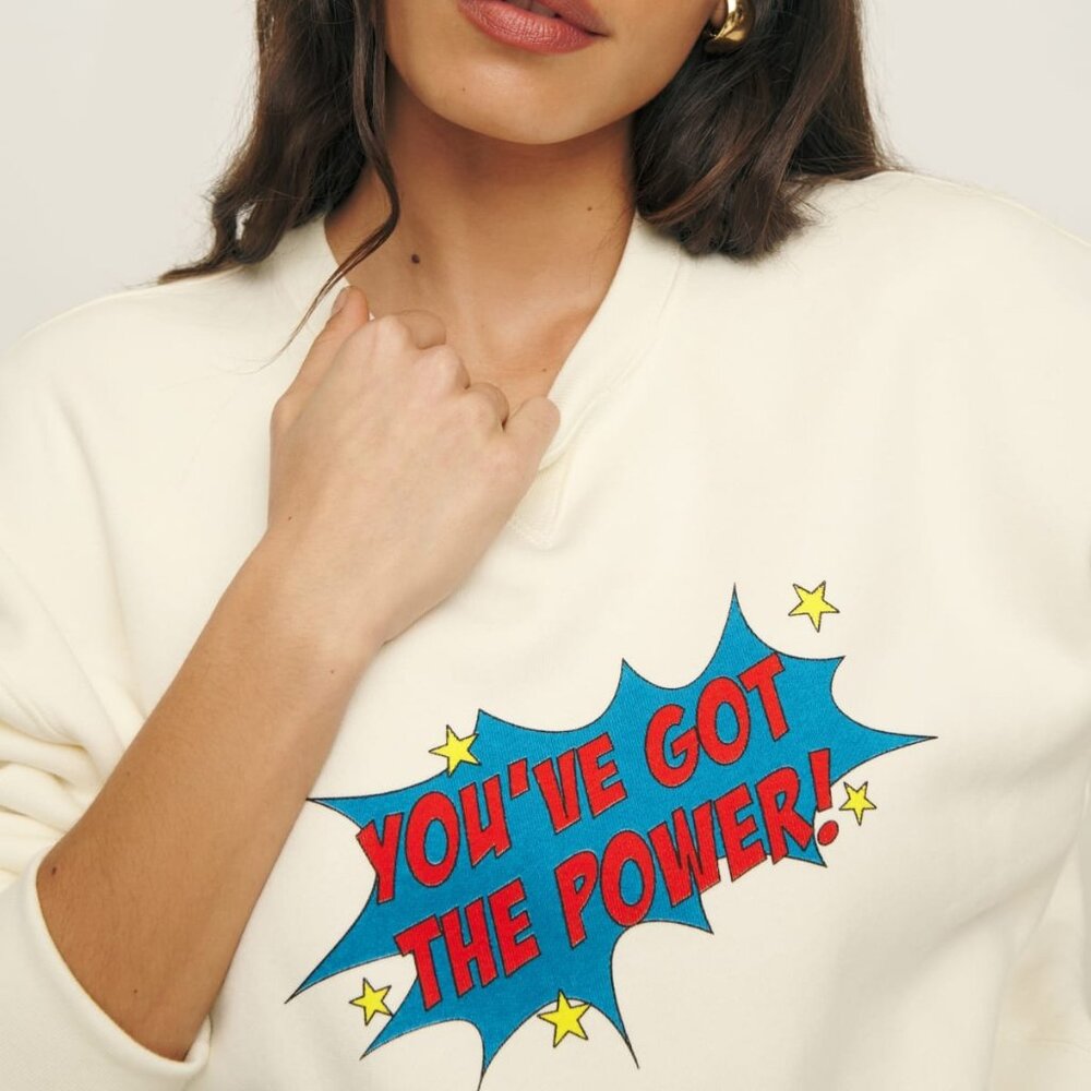 Reformation limited edition | You've Got The Power Vintage Sweatshirt